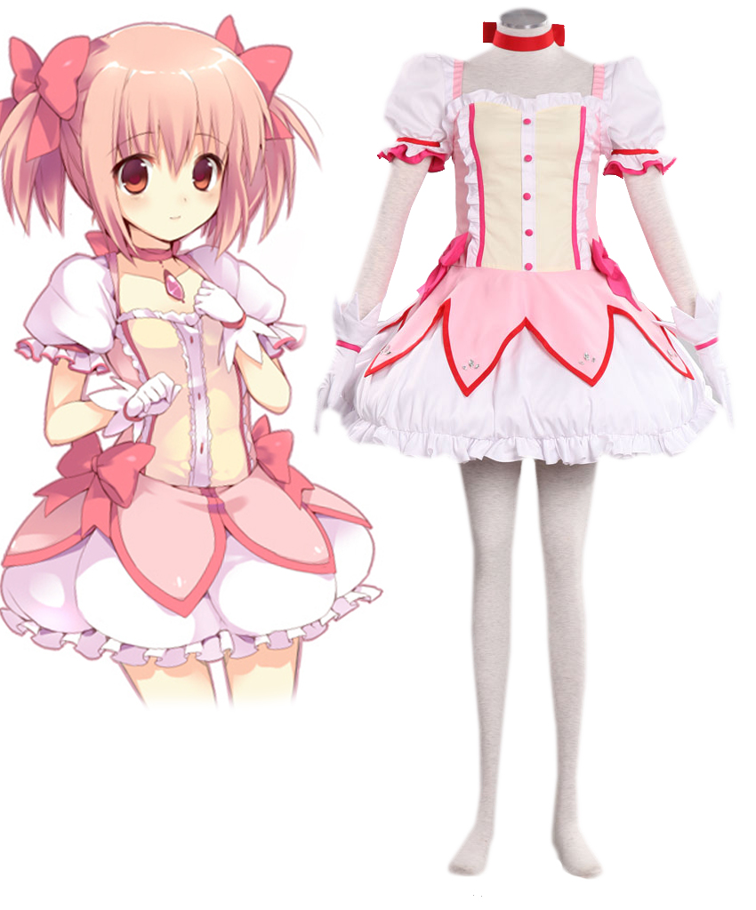 Puella Magi Madoka Magica Kaname Madoka Cosplay Costume